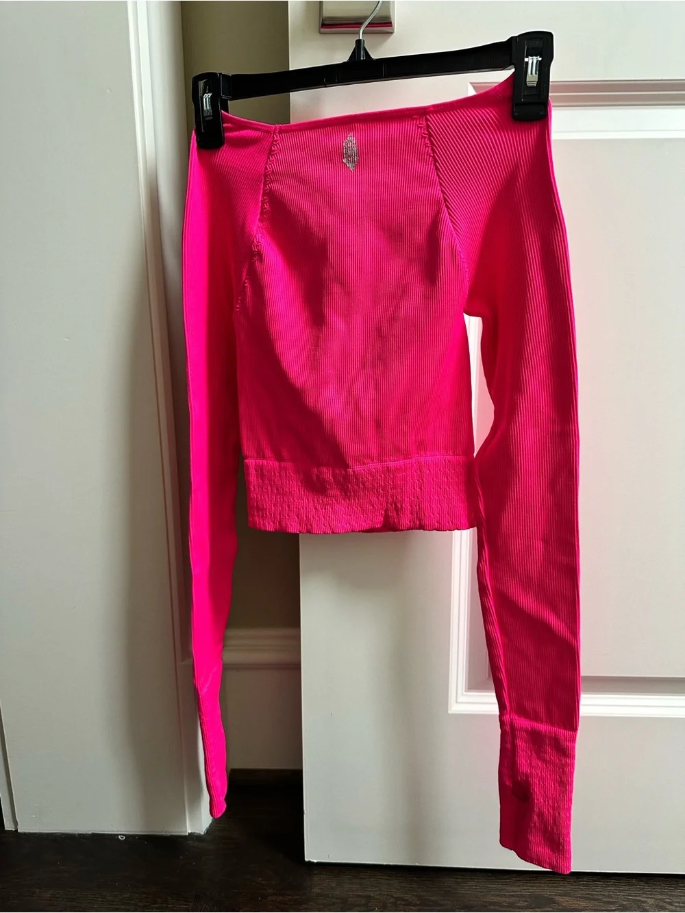 Free People Movement Cut it Out Longsleeve Hot Pink Size XS/S NWT